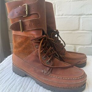 Ralph Lauren Brown Leather women’s Boots